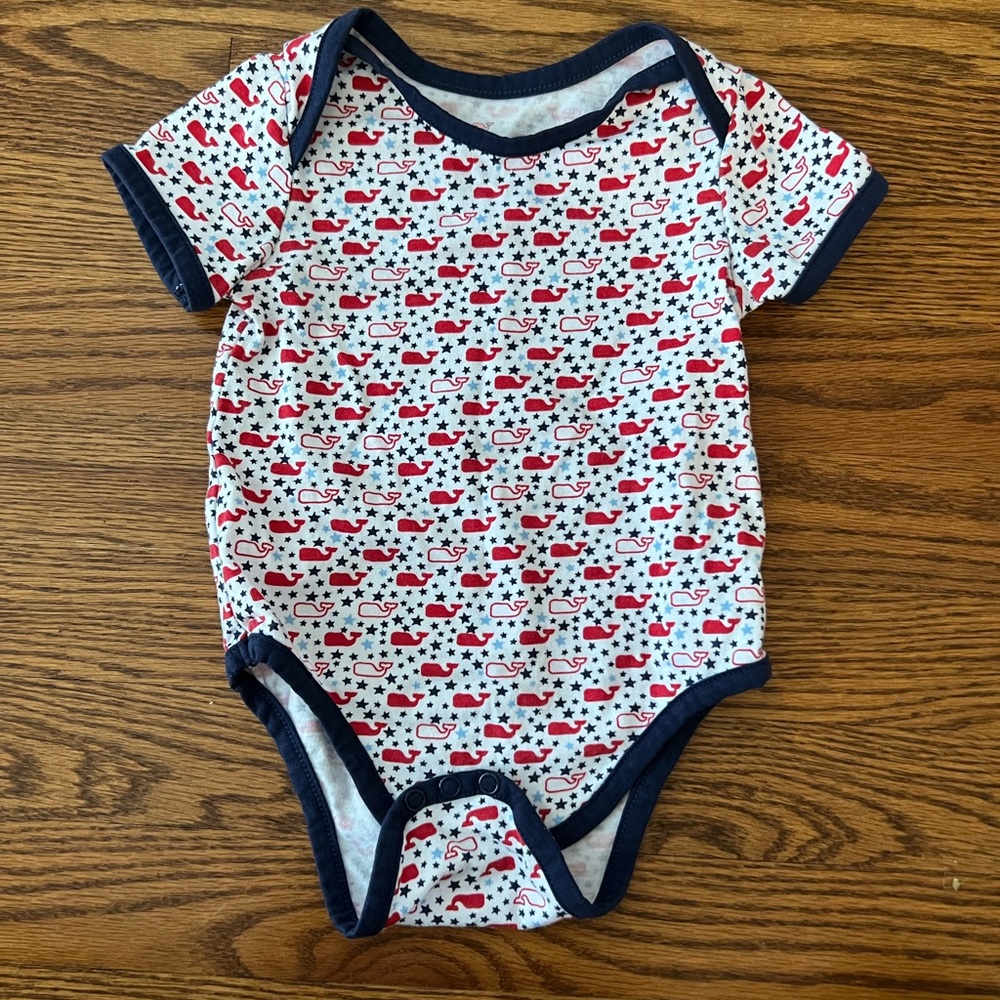 Vineyard Vines Onesie - whale print